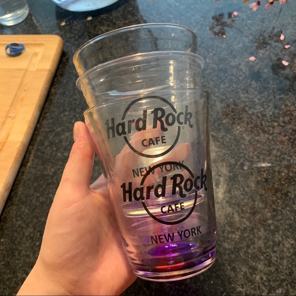 One Purple New York Hard Rock Cafe Glass - Picture 6 of 8